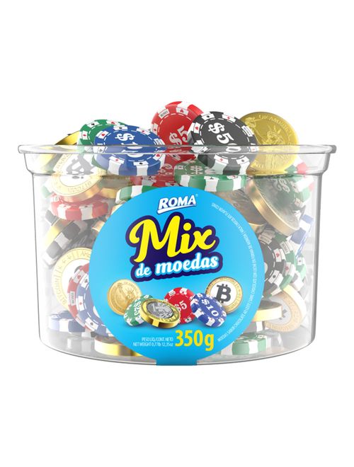 Moedas de Chocolate Mix 350g - Roma
