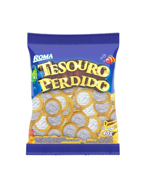 Moedas de Chocolate Tesouro Perdido 40g - Roma