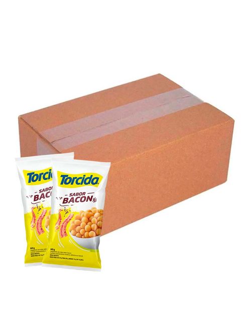 Kit 24 Salgadinhos Torcida Bacon 60g - Lucky