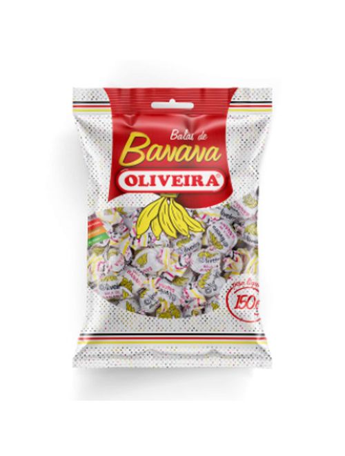 Bala Mastigável Banana 150g - Oliveira