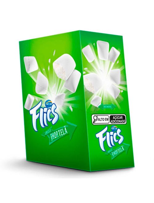 Chiclete Flics Hortelã c/12 - Arcor