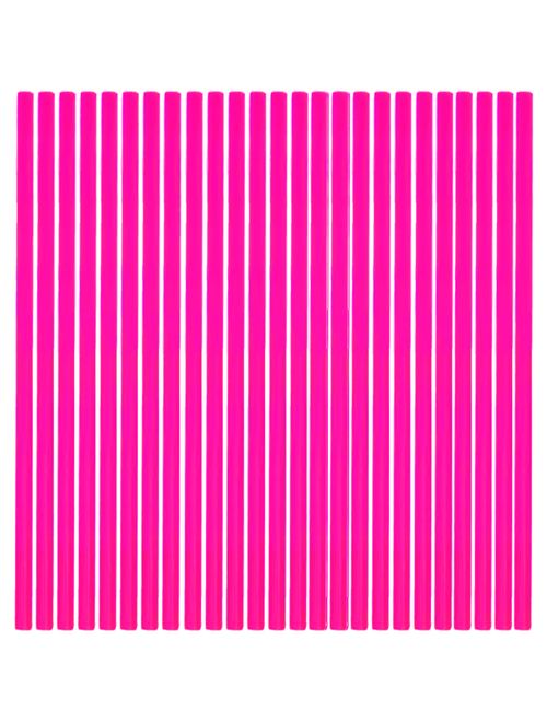 Canudos para Drinks Pink Neon Biodegradáveis c/100 - Plastifer