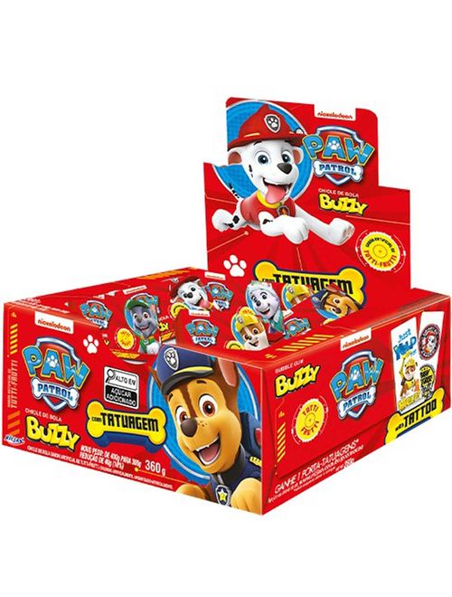 Chiclete Buzzy Patrulha Canina Tutti Frutti c/90 - Riclan