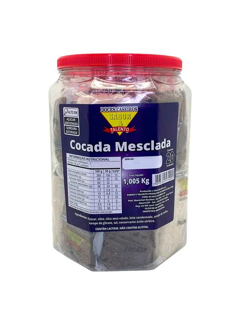 Cocada Mesclada c/20 - Sabor&Talento*
