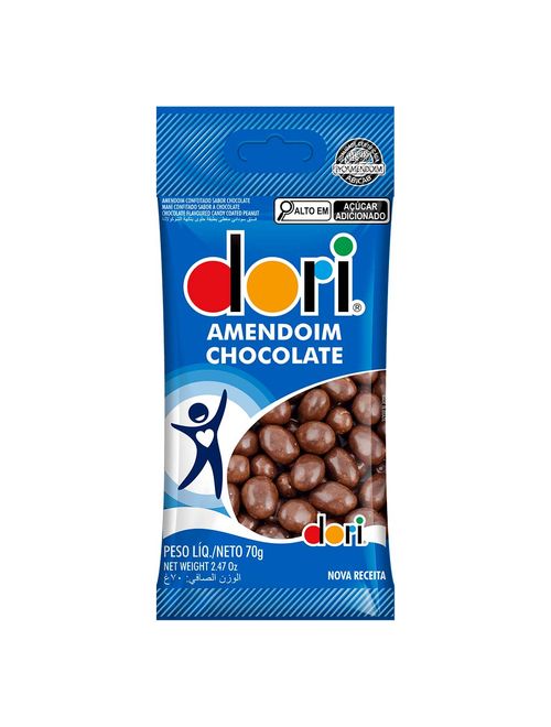 Amendoim Confeitado Chocolate 70g - Dori