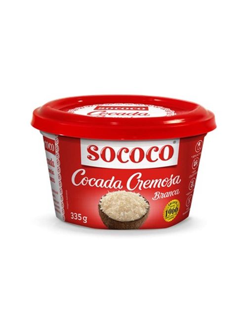 Cocada Cremosa Branca 335g - Sococo