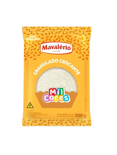 Granulado Branco Crocante Mil Cores 500g - Mavalério