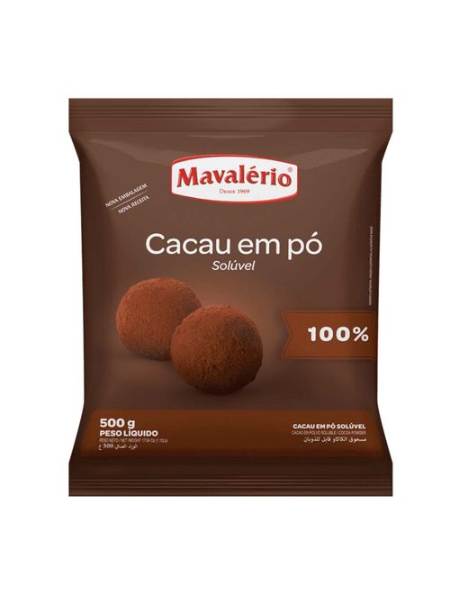 Cacau em Pó Solúvel 100% 500g - Mavalério