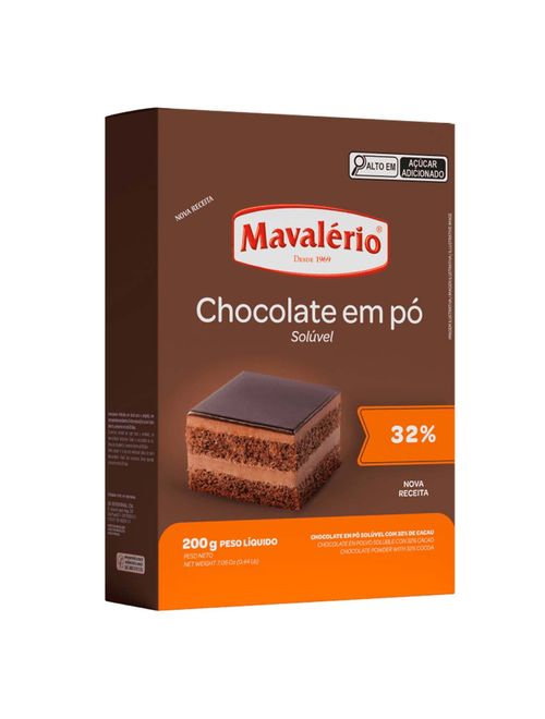 Chocolate em Pó 32% Cacau 200g - Mavalério
