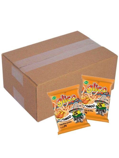 Kit Salgadinho Glico Sabor Frango 80g c/20 - Ebicen