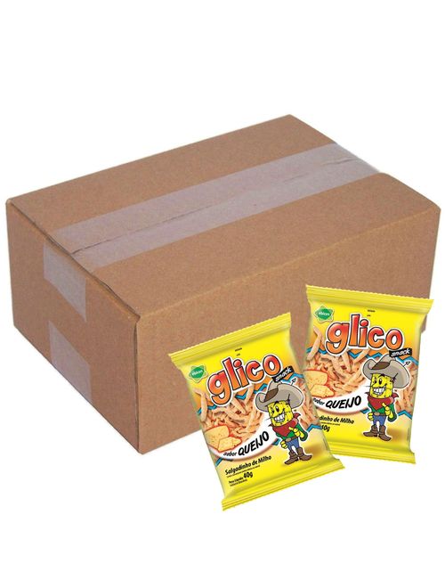 Kit Salgadinho Queijo Glico 80g c/20 - Ebicen