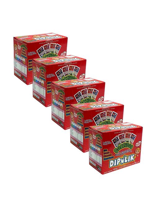 Kit com 5 Pirulitos Sortidos com Açúcar c/25- Dipnlik