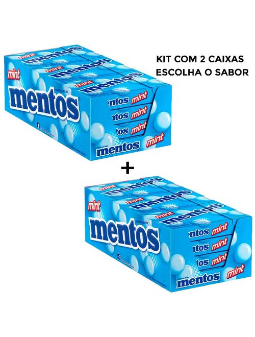 Kit Bala Mentos Slim Box Menta 2 caixas com 12 unidades - Perfetti