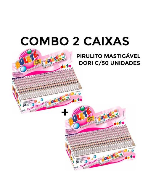 Kit com 2pct Pirulito Mastigável Bolete C/50 - Dori