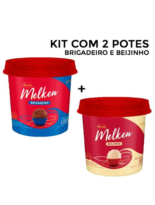 Kit Festa Melken - Brigadeiro e Beijinho Pronto para Enrolar ou Rechear