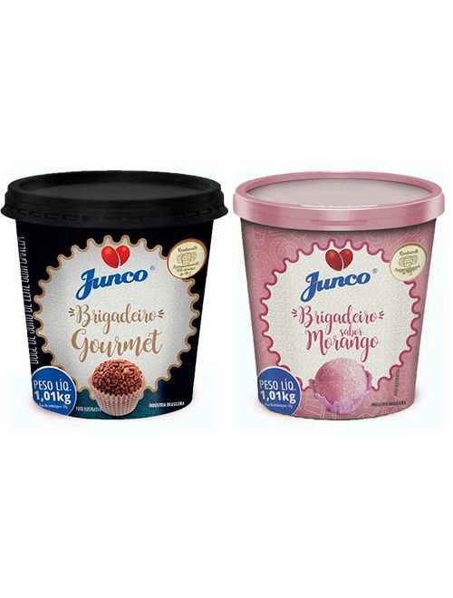 Kit Junco Pronto - Brigadeiro Gourmet e Morango 1,01kg