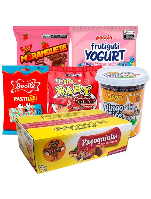 Kit Cosme e Damião para 50 pessoas - 6 Doces