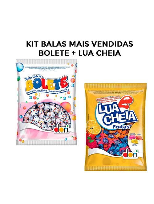 Kit Festa 2 Balas Mais Vendidas -  Lua Cheia e Bolete Dori