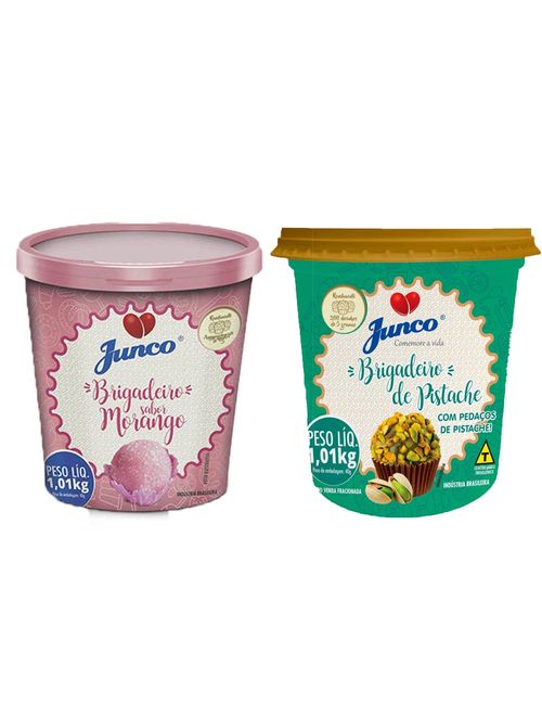 Kit Junco Pronto - Morango e Pistache 1,01Kg - Junco