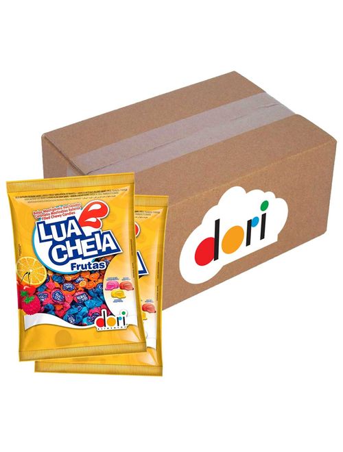 Kit 24 Pacotes Bala Lua Cheia Frutas 400g - Dori