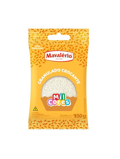 Chocolate Granulado Branco Mil Cores 500g - Mavalério