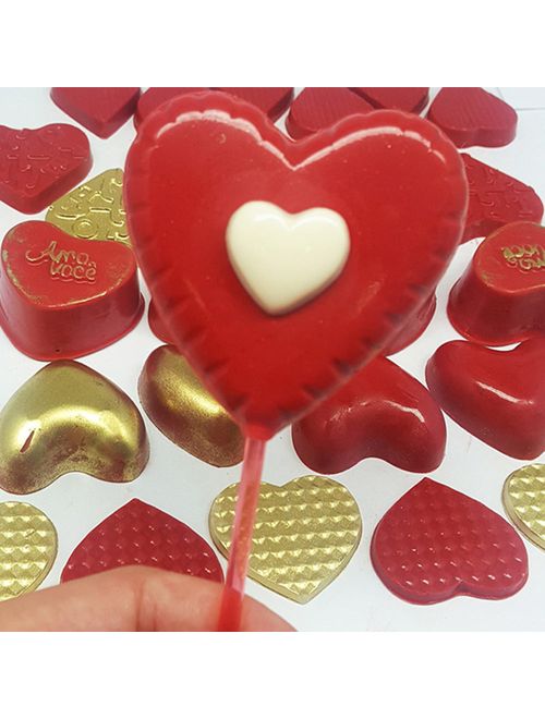 Forma PVC Pirulito Coração Ref.263 - BWB