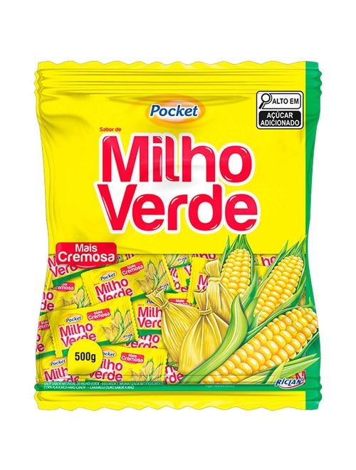 Bala Dura Pocket Cremosa Milho Verde Freegells 500g - Riclan