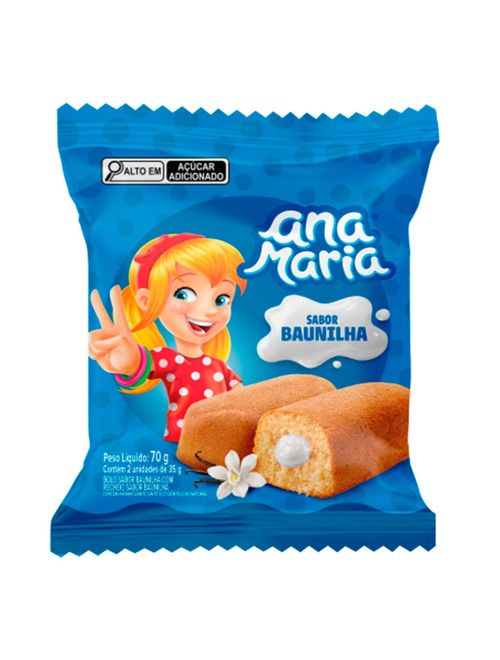 Bolinho Recheado Ana Maria Baunilha 70g - Pullman