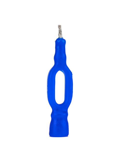 Vela de Aniversário Lisa Azul No 0 - Regina