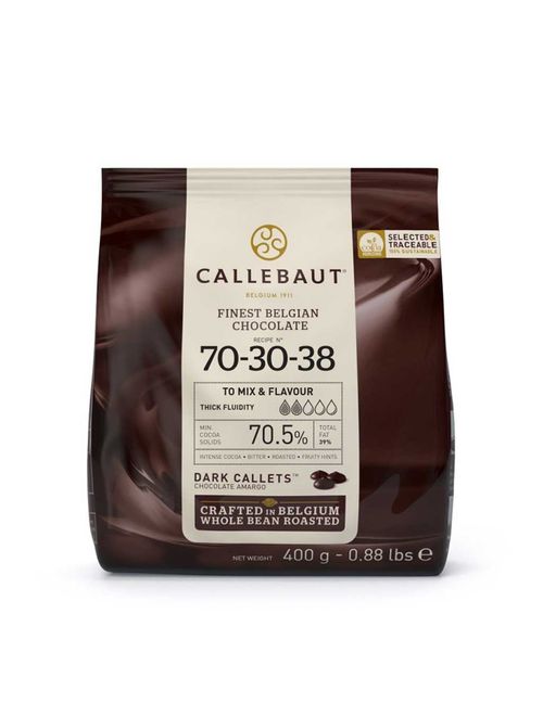 Gotas de Chocolate Amargo 70,5% Cacau 70-30-38 400g - Callebaut