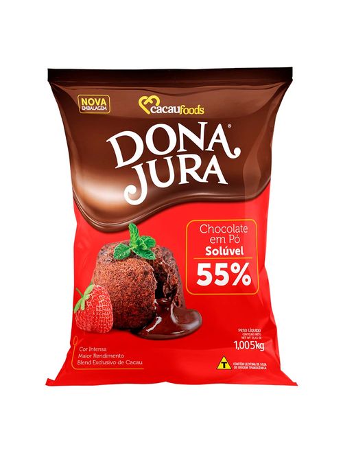Chocolate em Pó 55% Dona Jura 1,005kg - Cacau Foods