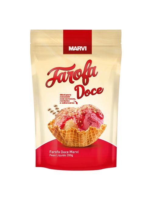 Farofa Doce Crocante 200g - Marvi