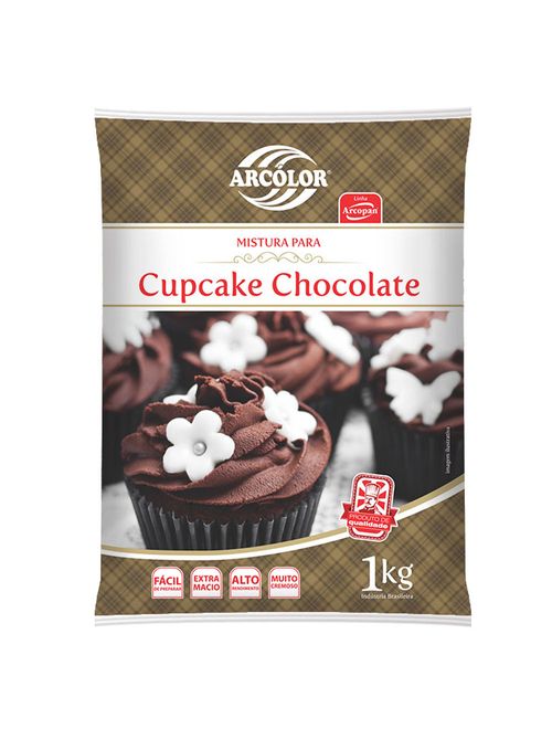 Mistura para Cupcake Chocolate 1kg - Arcolor