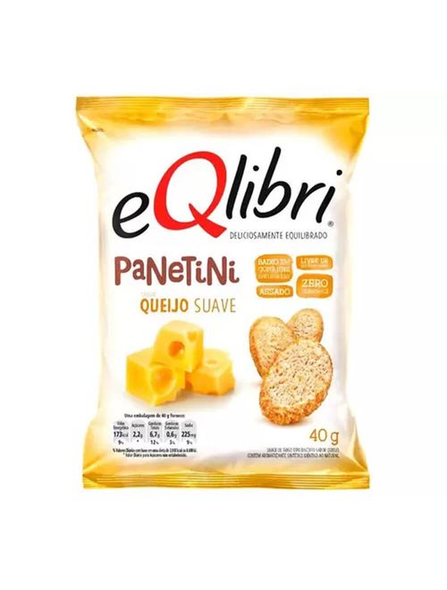 Biscoito Eqlibri Panetini Queijo Suave 40g - Elma Chips