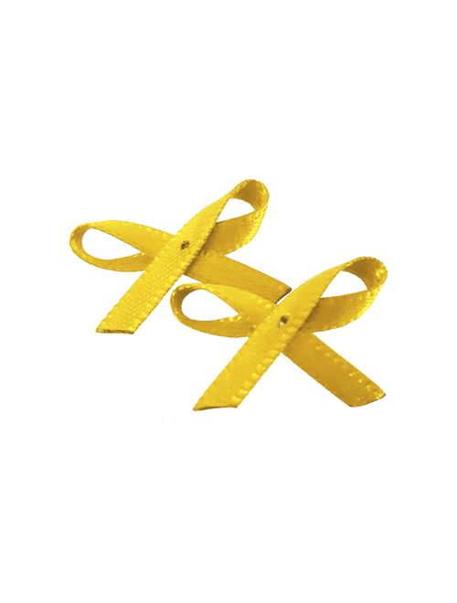 Mini Laço Cetim c/100 Amarelo Claro - Laleti