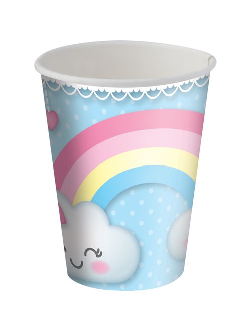 Chuva de Amor Copo Papel 200ml c/8 - Festcolor