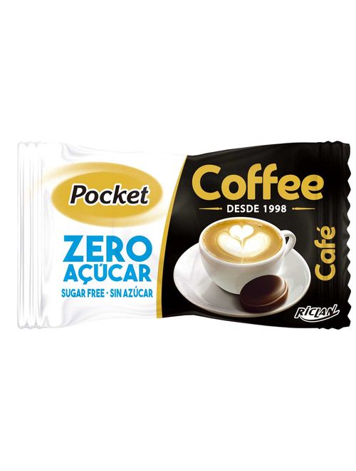 Bala Dura Pocket Zero Açúcar Coffee Freegells 23g - Riclan