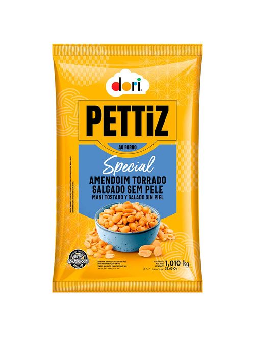 Amendoim Torrado Salgado Pettiz 1,010kg - Dori
