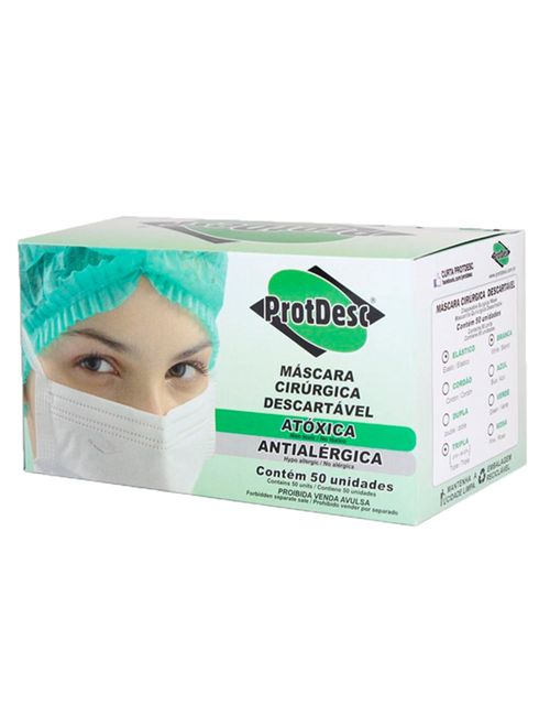 Máscara Descartável C/50 - Protdesc