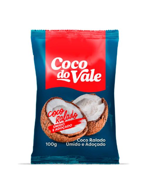 Coco Ralado Úmido e Adoçado 100g - Coco Do Vale