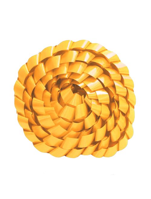 Fita Trançada Lisa Amarelo 2MT - Laleti