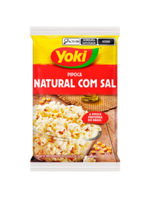 Pipoca Para Microondas Pop Corn Sal 50g - Yoki