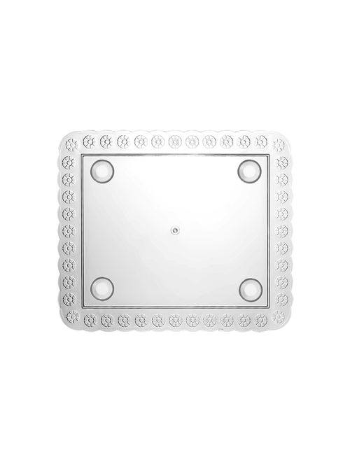 Tabuleiro Acrílico Cristal Retângular 330x390mm -  Três Triângulos