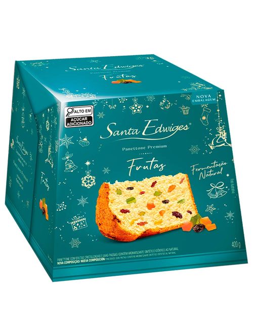 Panettone Premium Frutas Cristalizadas 400g - Santa Edwiges