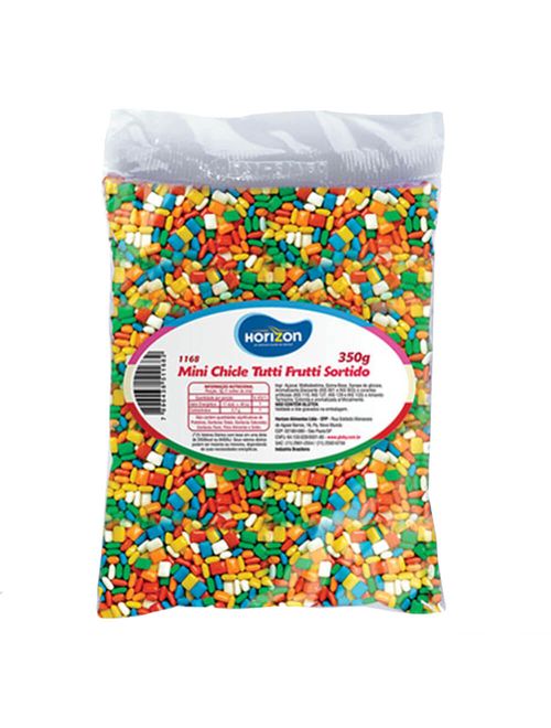 Mini Chiclete Colorido Tutti Frutti 350g - Horizon