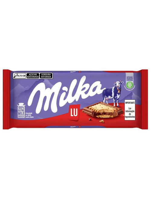 Tablete de Chocolate Lu Sandwich 87g - Milka