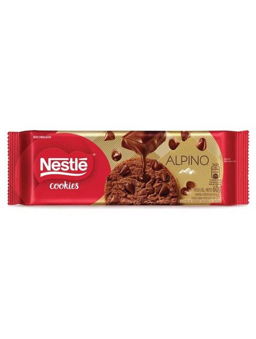 Cookies Gotas Chocolate Alpino 60g - Nestlé