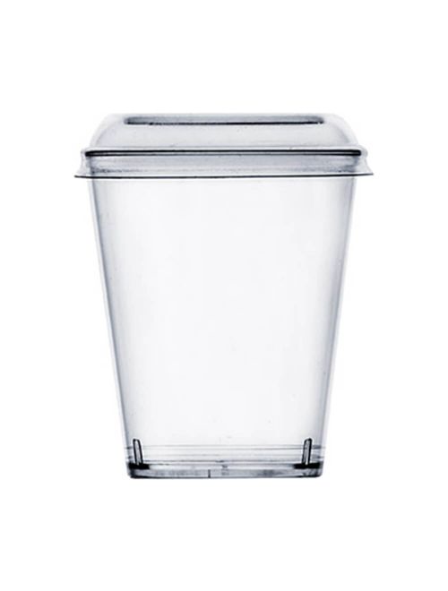 Copo com Tampa PET PIC 025 25ml c/20 - Plastilânia