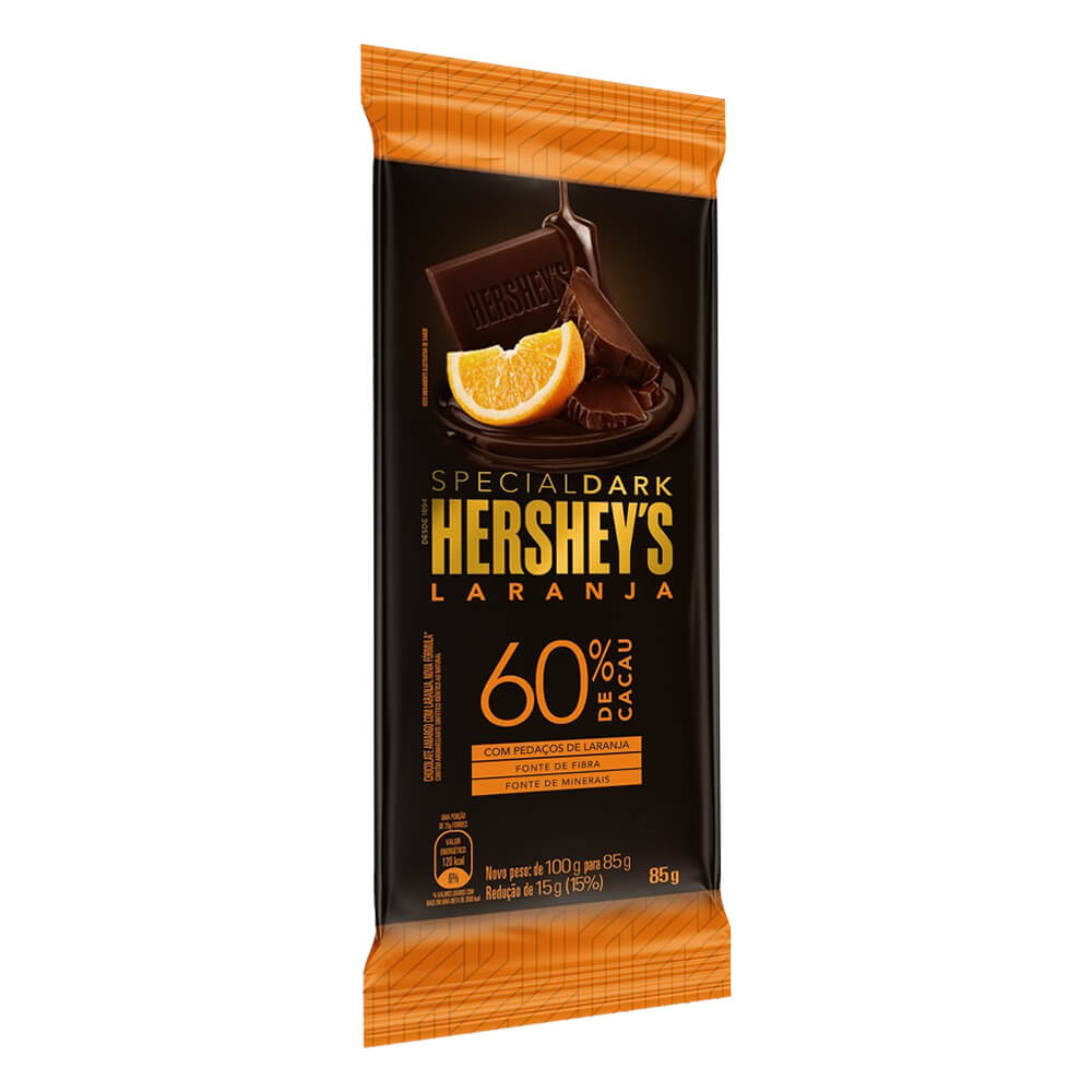 Tablete Chocolate Special Dark 60% Cacau Sabor Laranja 85g