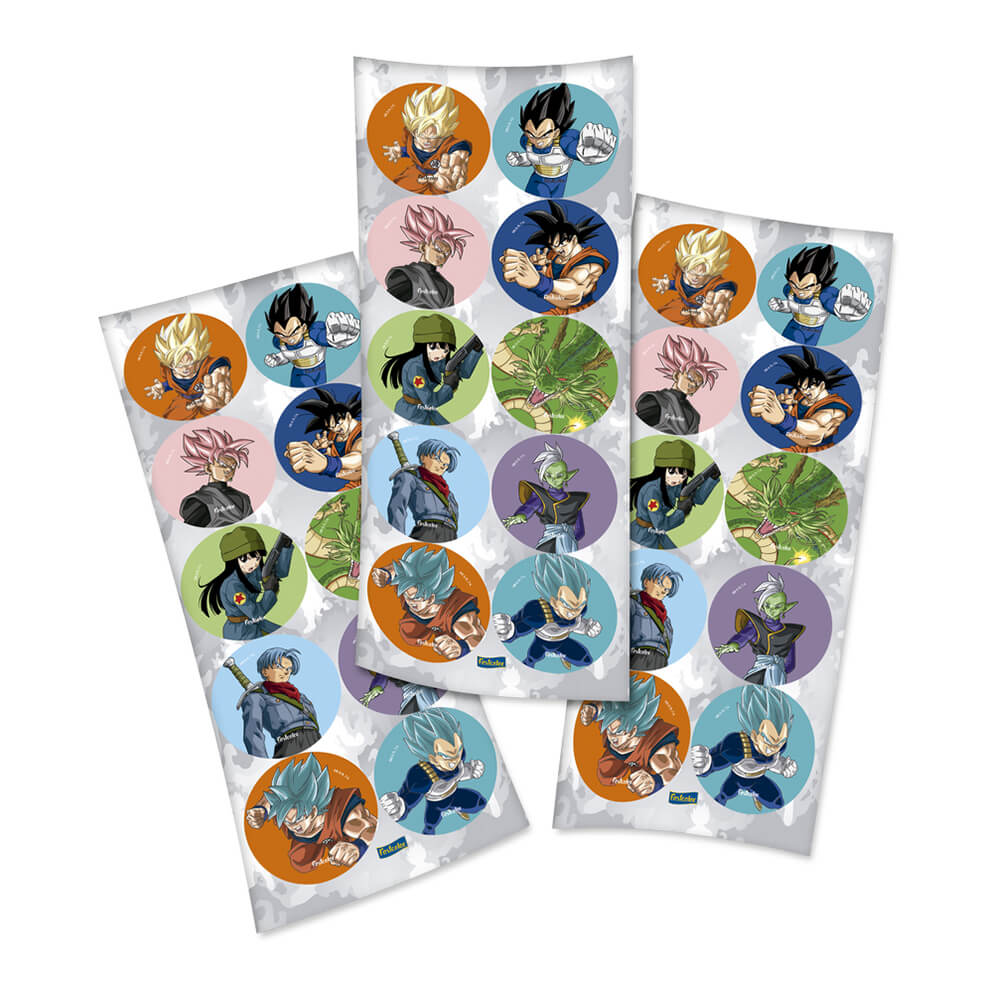 Encontraproduto.com.br - Dragon Ball Adesivo Redondo c/30 - Festcolor